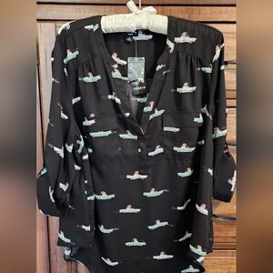 Torrid Harper Freeway Frenchie Blouse